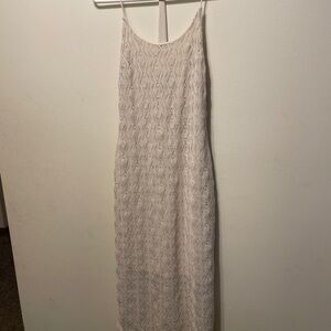 Hurley Cream Tstrap Lace Dress